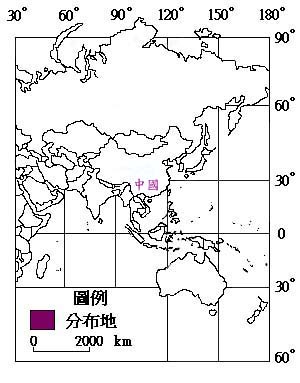 山地豆主要分布地