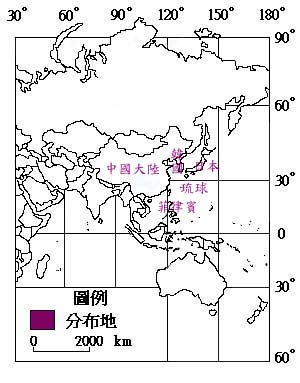 鐵莧菜主要分布地