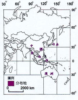 五爪龍主要分布地