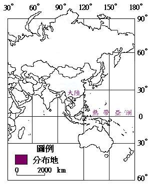 冬葵子主要分布地