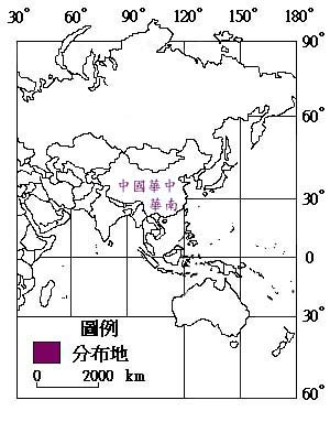 台灣菟絲子主要分布地