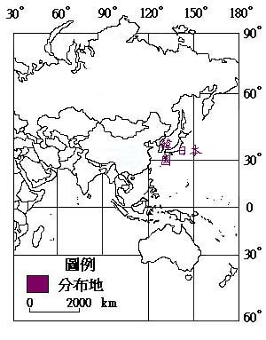 日本黑松主要分布地