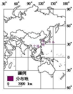 朴樹主要分布地