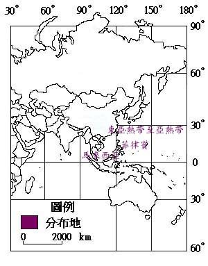 睫穗蓼主要分布地